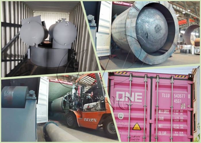 Delivery pictures of pyrolysis oil to diesel machine