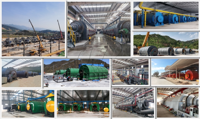 Project cases of DOING waste tire plastic pyrolysis machines