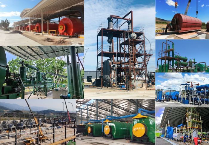 Projects of Waste plastic pyrolysis plant&Waste oil distillation plant