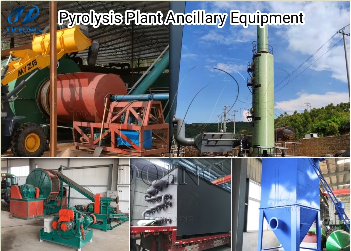 Some optional configurations for pyrolysis machines