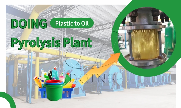 DOING waste plastic oiling system for sale