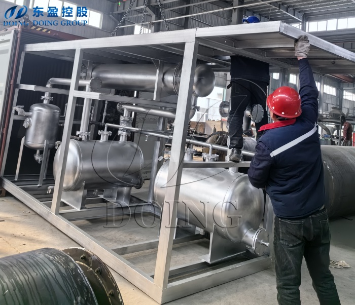 1TPD waste oil distillation machine ordered by the Thai customer