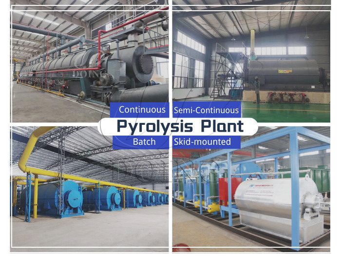 batch continuous plastic pyrolysis reactors