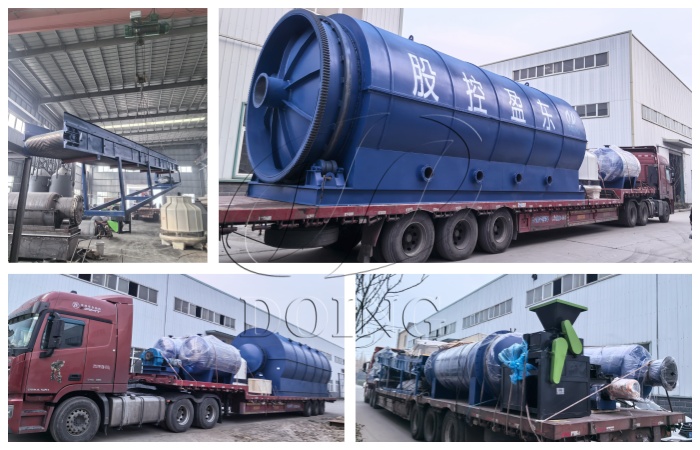 Batch type plastic pyrolysis machine delivered to Jordan