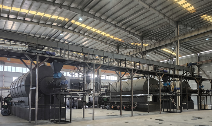 DOING semi-continuous used tire pyrolysis system for sale